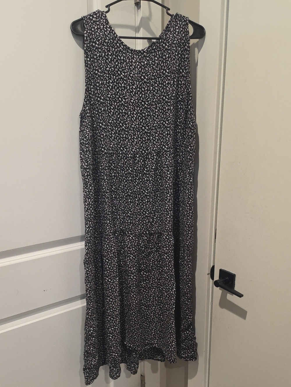 Time and Tru Black Floral Maxi Dress